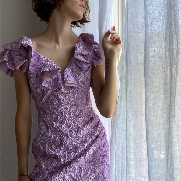 Zara Limited Edition Ruffled Mini Dress - Picture 6 of 6